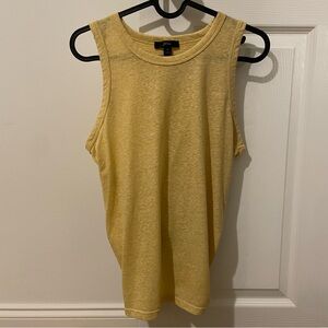 J. Crew Yellow Tie-Back Tank